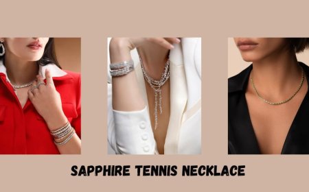 How to Build a Look Around a Sapphire Tennis Necklace