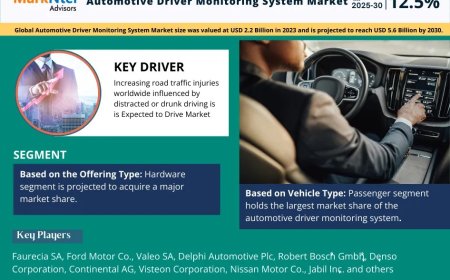 Automotive Driver Monitoring System Industry Report 2025–2030: Growth, Trends & Key Players